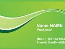 61 Free Name Card Template Green Maker for Name Card Template Green