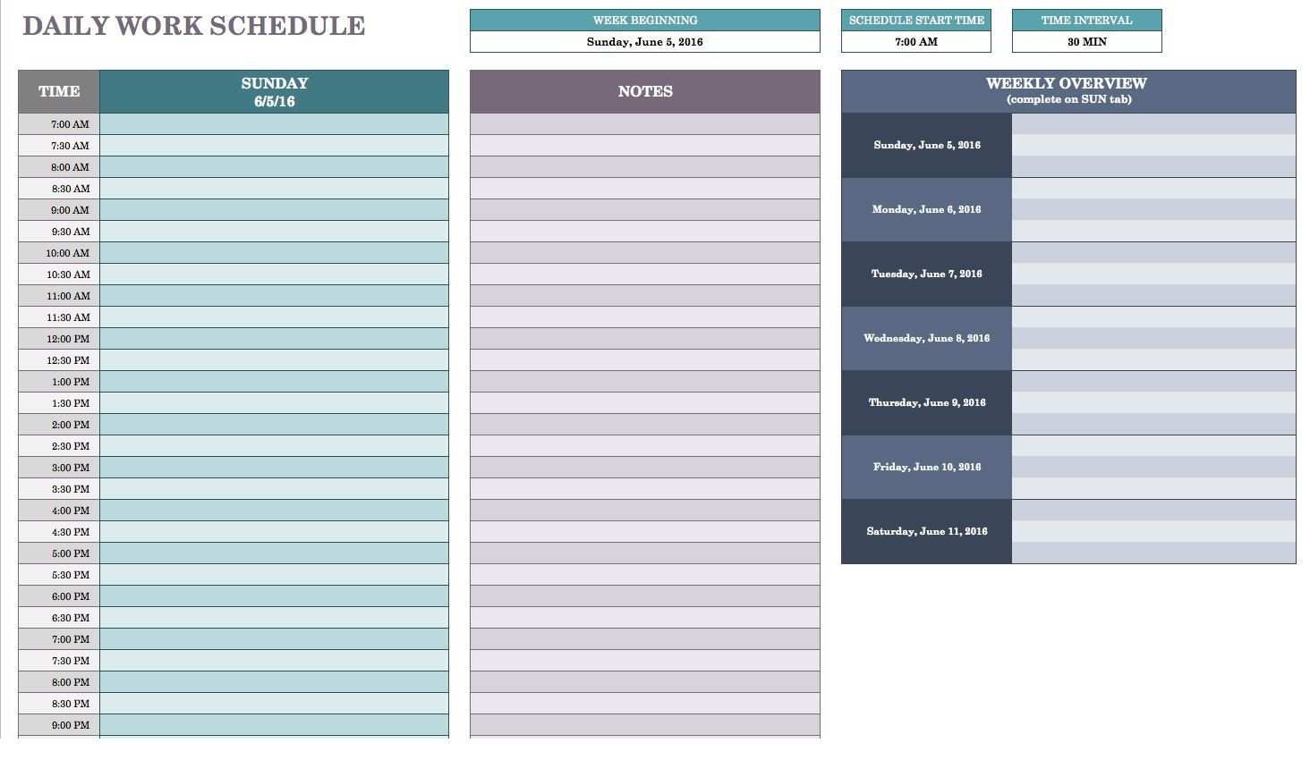 61 Free Printable Daily Agenda Template Excel Now by Daily Agenda Template Excel