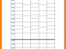 61 Free Printable Exercise Class Schedule Template PSD File with Exercise Class Schedule Template