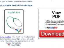 61 Free Printable Health Fair Flyer Templates Free Photo by Health Fair Flyer Templates Free