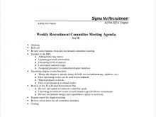 61 Free Printable Recruitment Meeting Agenda Template Download for Recruitment Meeting Agenda Template