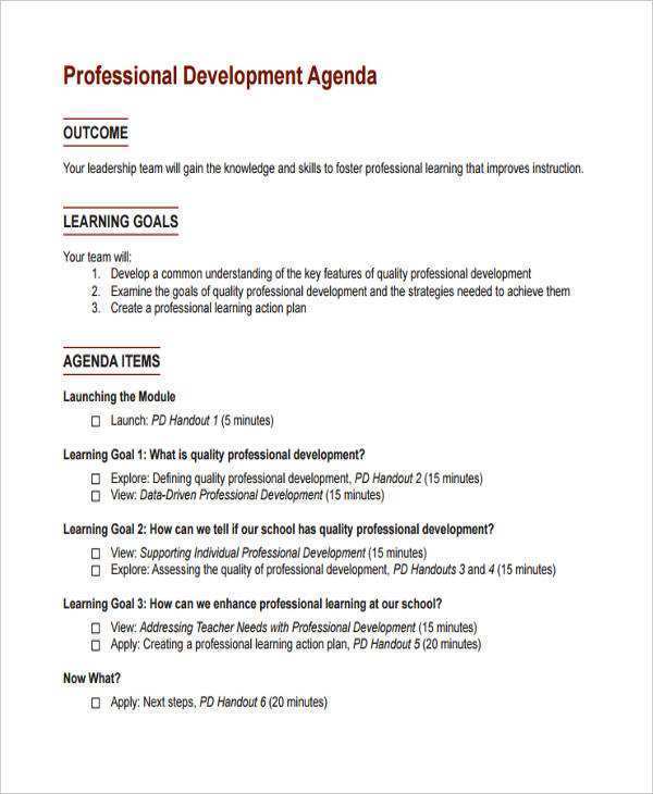 61 Free Professional Agenda Layout Maker for Professional Agenda Layout