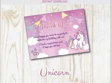 61 Free Thank You Card Template Unicorn With Stunning Design by Thank You Card Template Unicorn