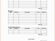 Blank Self Employed Invoice Template