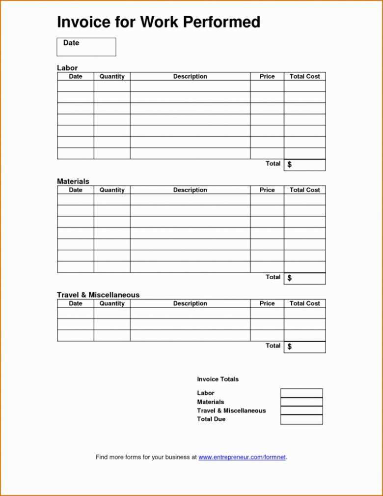 invoice for self employed template best template collection