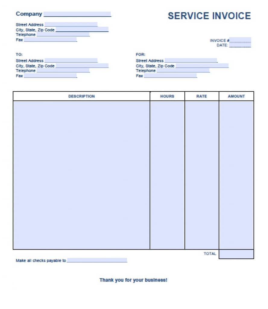 61 Online Blank Invoice Format Excel Formating with Blank Invoice Format Excel