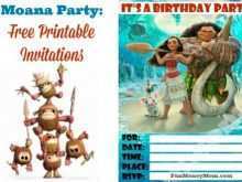 61 Online Moana Birthday Card Template With Stunning Design by Moana Birthday Card Template
