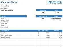 Consulting Invoice Template Xls