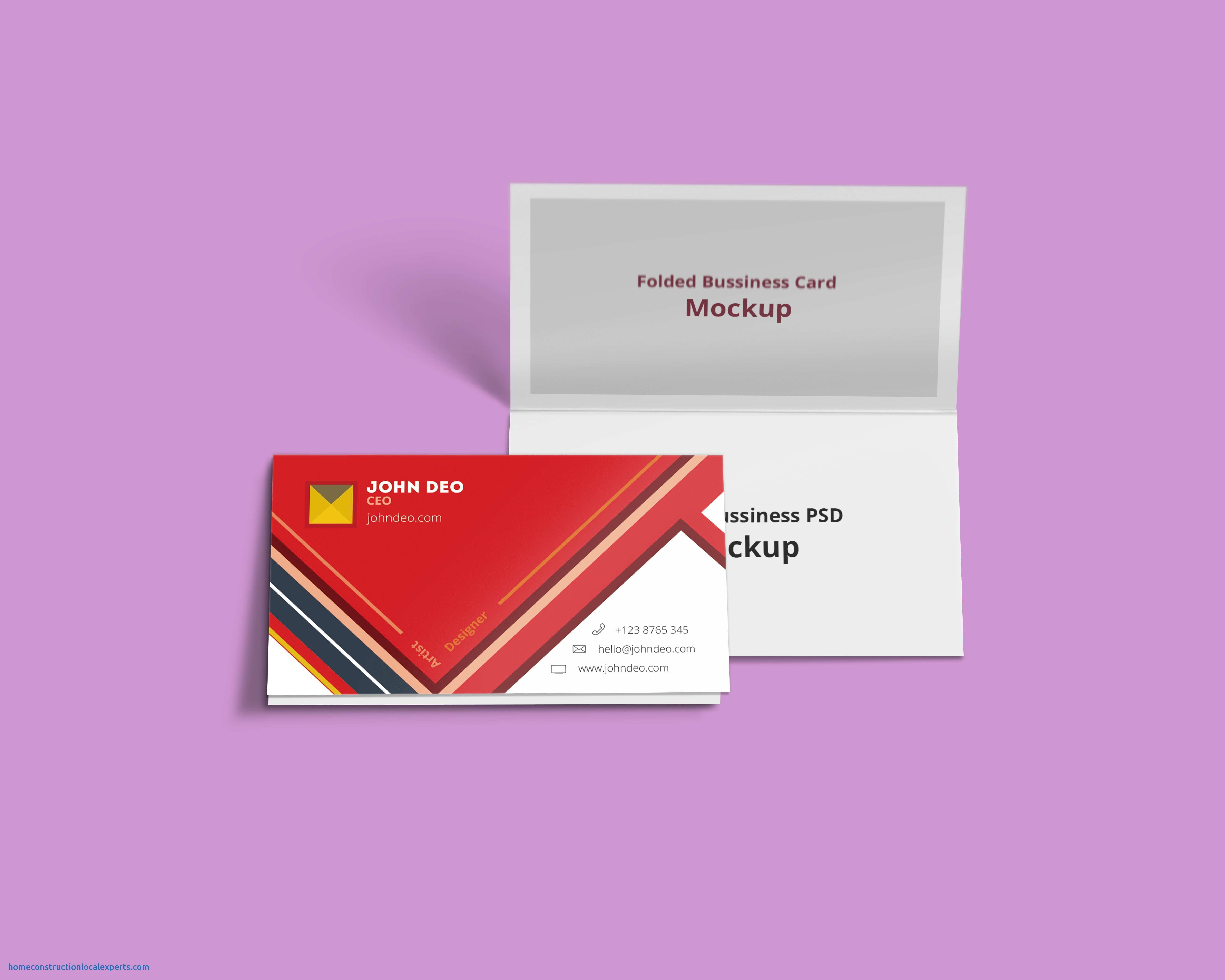 Business Card Template Word 2010
