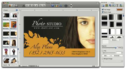 business card designer for mac free download