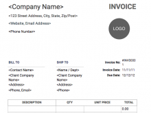 61 Standard Freelance Invoice Template No Company Download with Freelance Invoice Template No Company