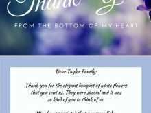 61 Standard Memorial Thank You Card Template For Free with Memorial Thank You Card Template