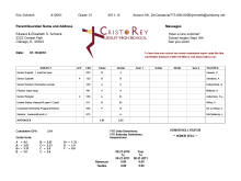 61 Standard Report Card Format For High School Templates for Report Card Format For High School