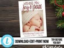 61 The Best Baby Christmas Card Template Maker by Baby Christmas Card Template
