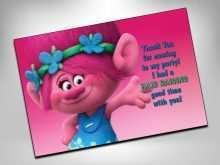 61 The Best Trolls Thank You Card Template Layouts with Trolls Thank You Card Template