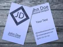 61 Visiting Business Card Template John Doe Templates with Business Card Template John Doe