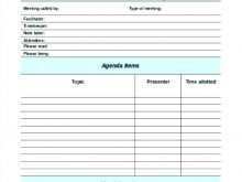 Meeting Agenda Template Childcare