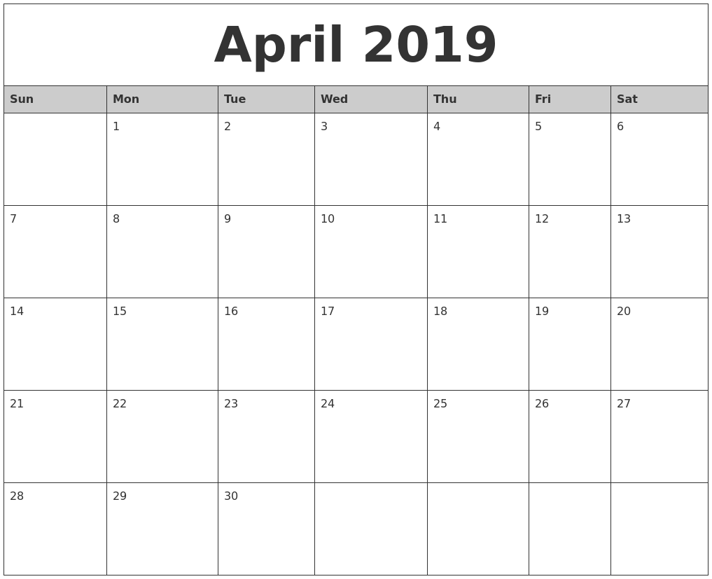 62 Adding Daily Calendar Template April 2019 Templates by Daily Calendar Template April 2019