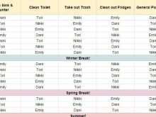 62 Best Roommate Class Schedule Template Layouts by Roommate Class Schedule Template