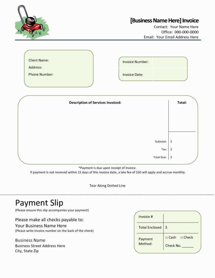 62 Create Landscape Invoice Example For Free by Landscape Invoice Example