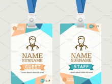 Id Card Template With Flat Design