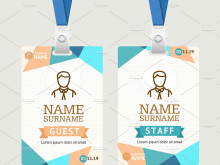 62 Creating Id Card Template With Flat Design Layouts with Id Card Template With Flat Design