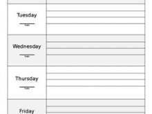 62 Creating Weekly Homework Agenda Template Download with Weekly Homework Agenda Template