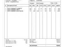 62 Creative Invoice Format For Garments Now for Invoice Format For Garments