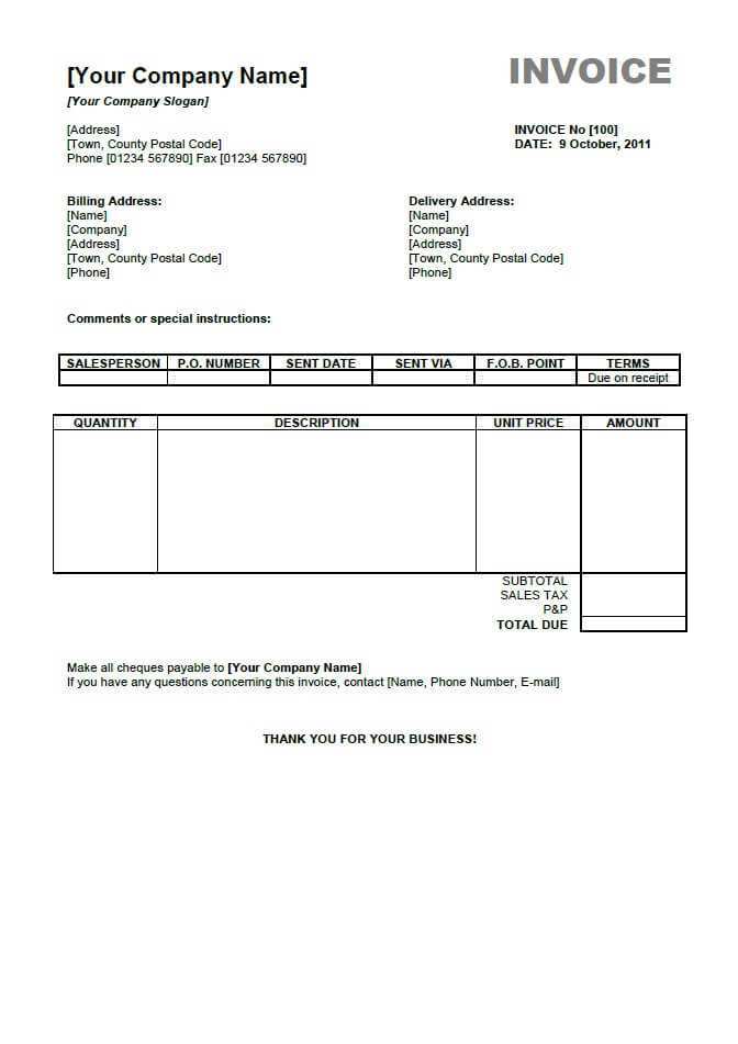 62 Creative Personal Invoice Template Pdf With Stunning Design for Personal Invoice Template Pdf