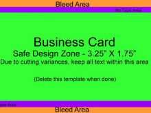 Business Card Template With Bleed Psd