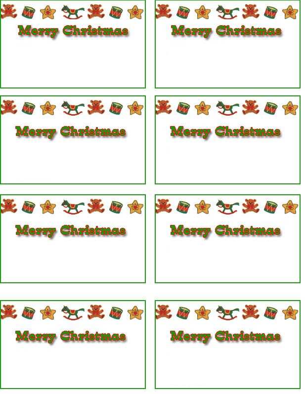 62 Customize Holiday Name Card Templates Now with Holiday Name Card Templates