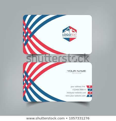 62 Customize Our Free Business Card Template Red Blue for Ms Word with Business Card Template Red Blue