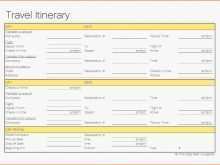 62 Customize Travel Itinerary Template Simple For Free for Travel Itinerary Template Simple
