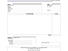 Monthly Rent Invoice Template