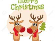 62 Format Reindeer Christmas Card Template Download with Reindeer Christmas Card Template