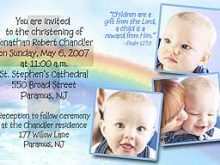 Invitation Card Christening Layout