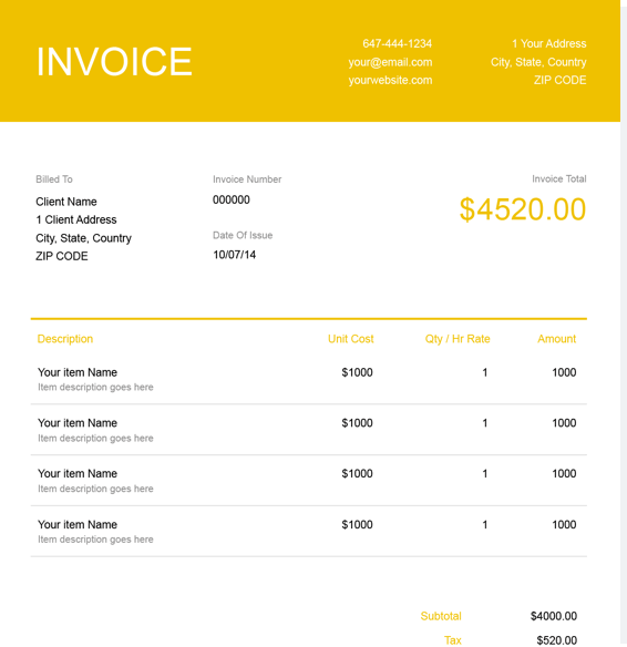 62 Free Private Contractor Invoice Template Formating for Private Contractor Invoice Template