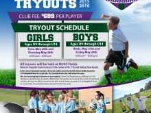 62 How To Create Soccer Tryout Flyer Template Photo for Soccer Tryout Flyer Template