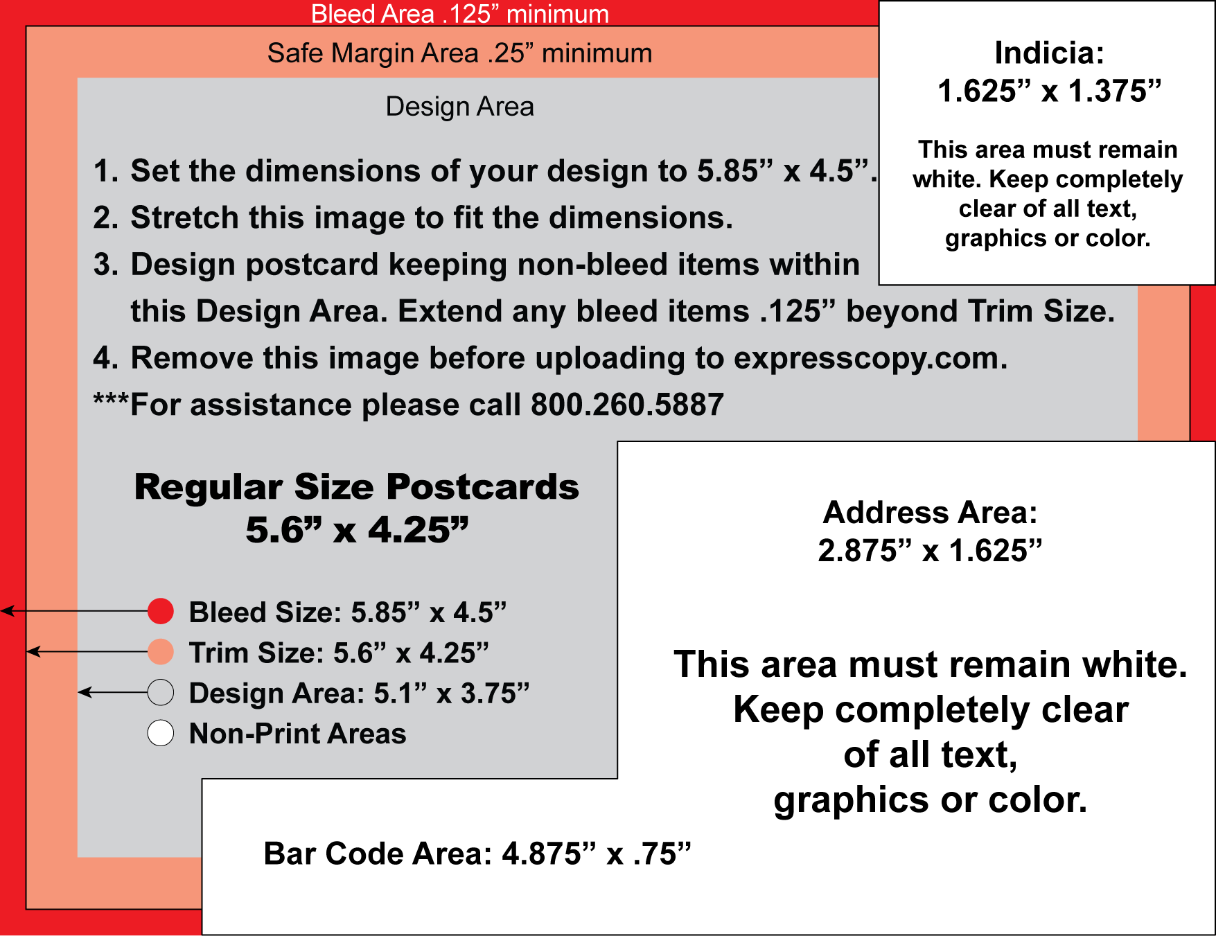 Usps Postcard Guidelines 4X6 Cards Design Templates