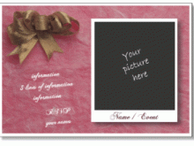 62 Invitation Card Template Debut in Word with Invitation Card Template Debut