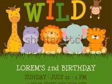 62 Jungle Birthday Card Template in Word for Jungle Birthday Card Template