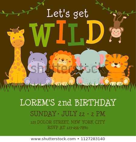 62 Jungle Birthday Card Template in Word for Jungle Birthday Card Template