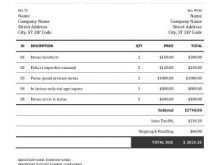 62 Online Invoice Template Doc Formating by Invoice Template Doc