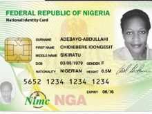 62 Online Nigerian National Id Card Template in Photoshop by Nigerian National Id Card Template
