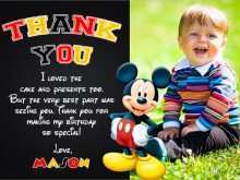 62 Report Mickey Thank You Card Template in Word by Mickey Thank You Card Template