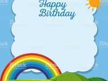 62 Report Rainbow Birthday Card Template in Word with Rainbow Birthday Card Template