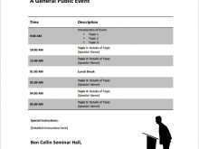 62 Report Seminar Agenda Example For Free with Seminar Agenda Example