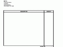 Blank Invoice Template