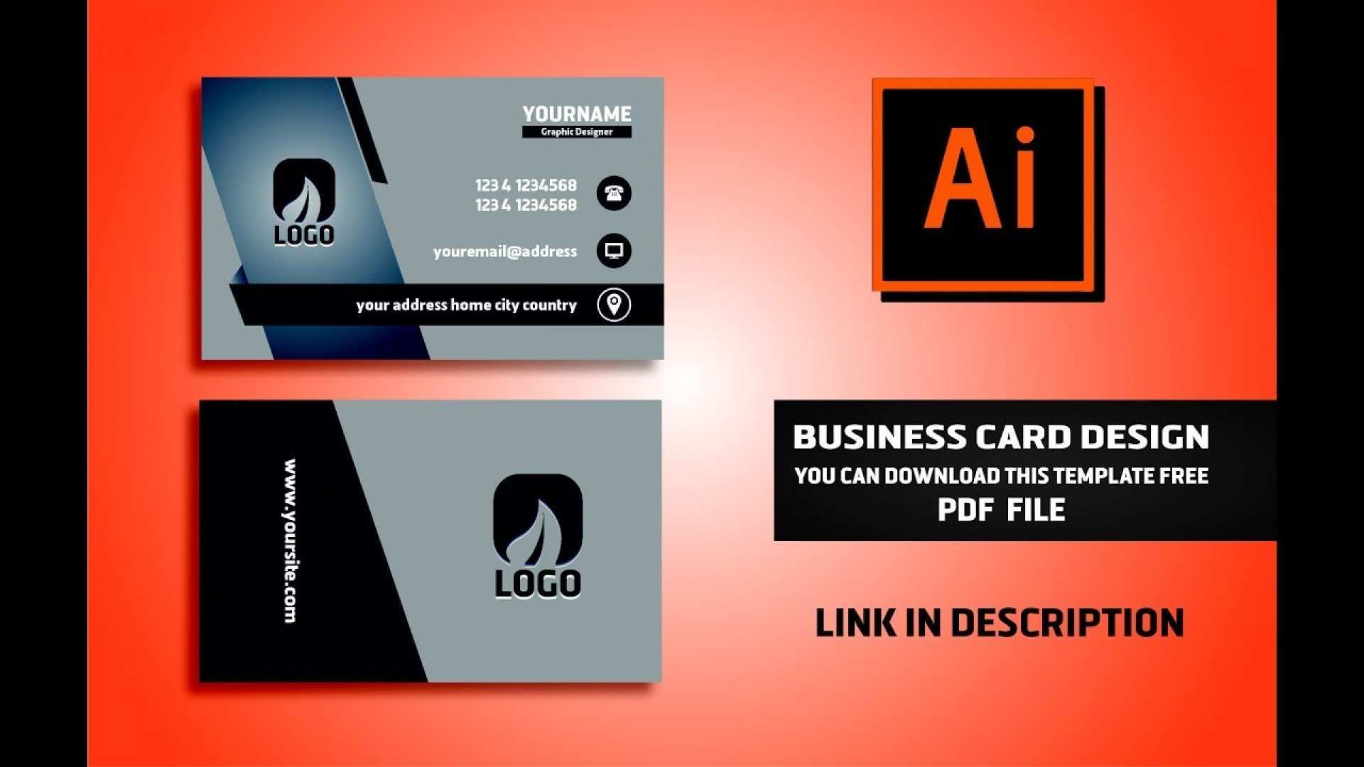 62 Visiting Business Card Design Templates Pdf for Ms Word with Business Card Design Templates Pdf