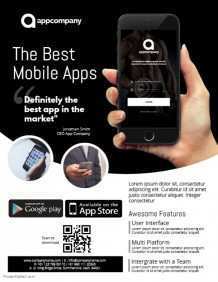 62 Visiting Mobile App Flyer Template Free Maker by Mobile App Flyer Template Free